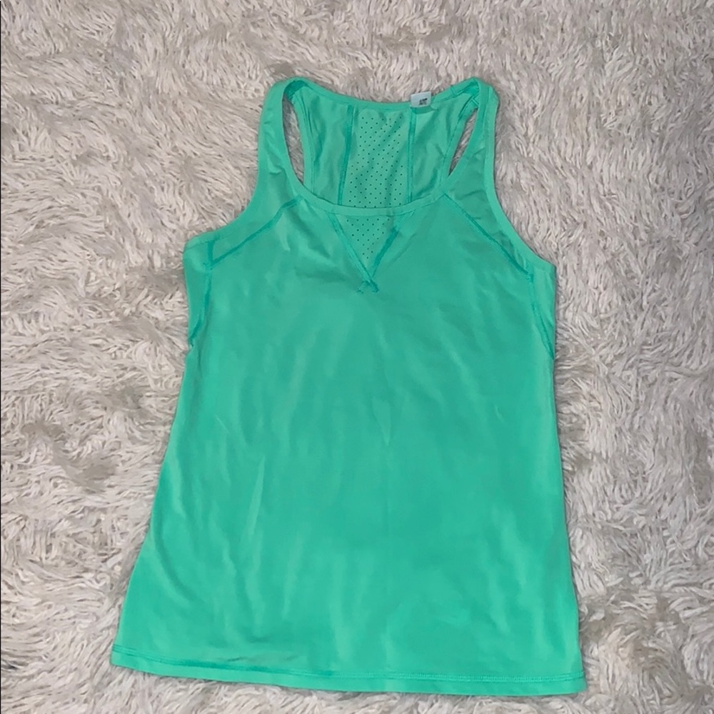 Green Workout Tank Top